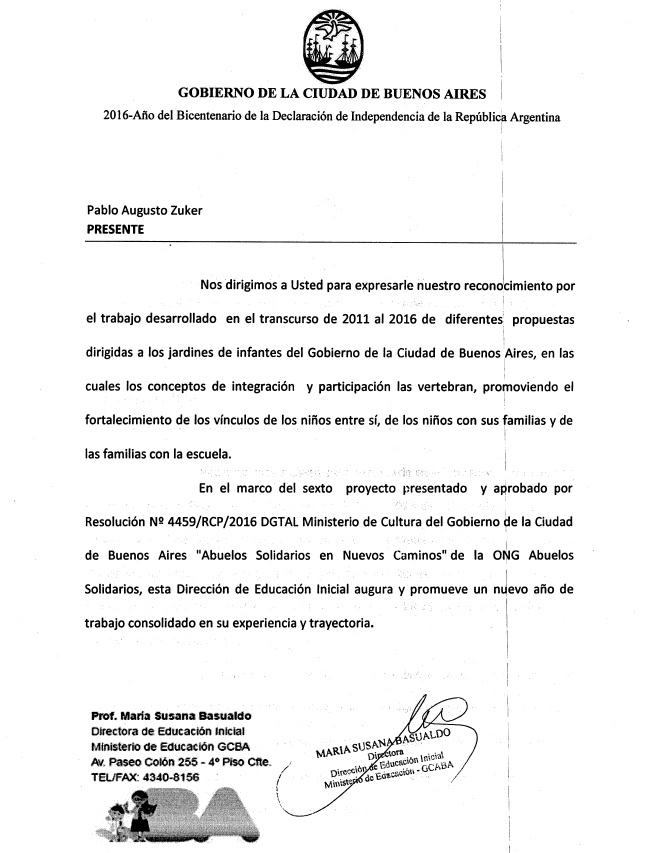 Aval Ministerio de Educación