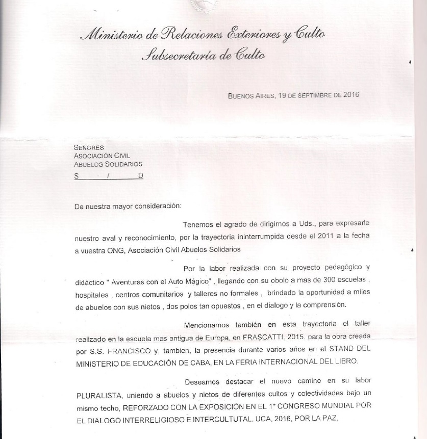 Ministerio de Relaciones Exteriores y Culto